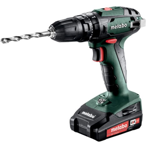 Metabo Perceuse-visseuse à percussion sans fil SB 18, 2x 2,0 Ah + chargeur en metaBOX 145