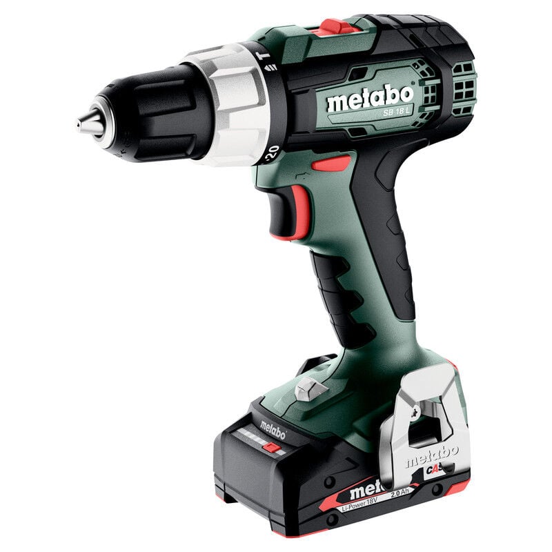 Metabo - Perceuse-visseuse à percussion sans fil sb 18 l 2x 2,0 Ah et chargeur en x 145