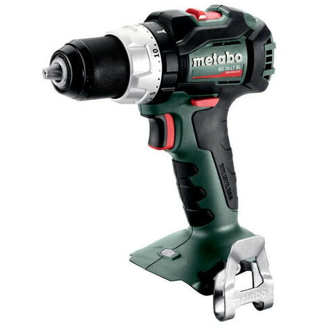 Metabo – Perceuse-visseuse sans fil 18V avec 2 batteries 2.0Ah – Moteur Brushless – Éclairage LED – Crochet de ceinture – Compatible toutes batteries 18V - BS 18 LT BL