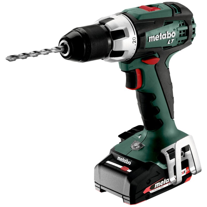 Perceuse-visseuse sans fil bs 18 lt Compact avec 2x batteries 2,0Ah + chargeur en x - Metabo