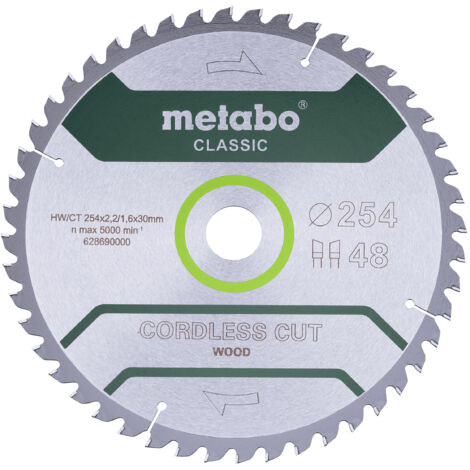 Metabo piła tarczowa hw/ct 254x30x48z   cordless cut wood classic