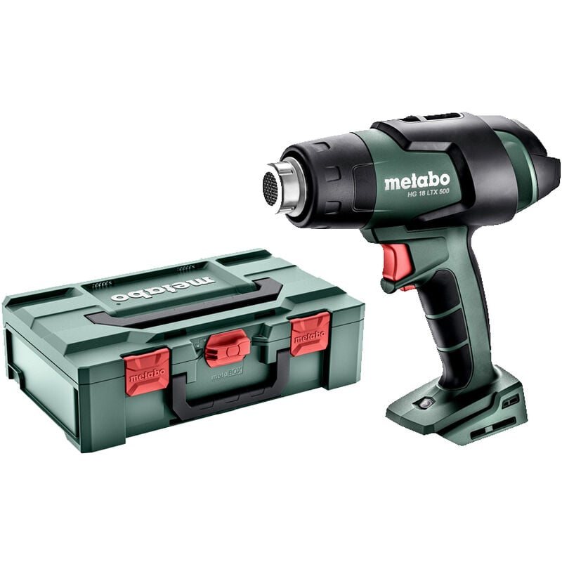 Metabo - Pistolet à air chaud 18V hg 18 ltx 500 (sans batterie ni chargeur) + coffret x 610502840