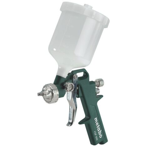 Metabo – Pistolet à peinture 4,5 bar – Débit d'air 240 l/min – Godet 0,6 l – Buse 1,5 mm pour peinture précise sur petites surfaces