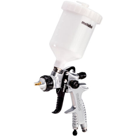 Metabo – Pistolet pneumatique à peinture HVLP – Pression utile 0,7 bar – Buse inox 1,3 mm – Faible overspray pour finition précise
