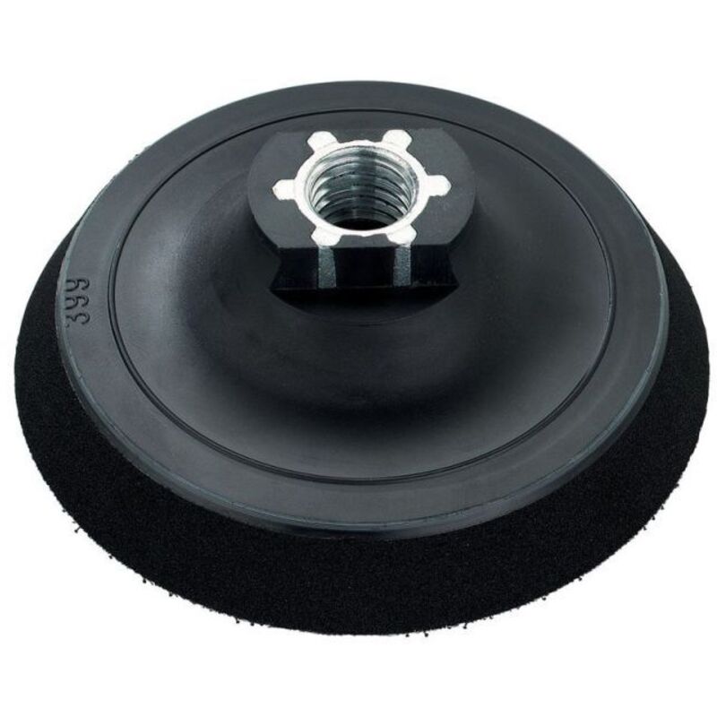 Metabo Plateau auto agrippant Ø 100 mm filet intérieur 14 et trou au centre pour meuleuse à eau 626148000