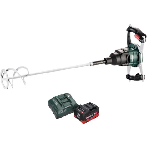 Metabo RW 18 LTX 120 Akku Rührwerk 18 V 40 l Mischmenge 1x LiHD Akku 10,0 Ah + Ladegerät