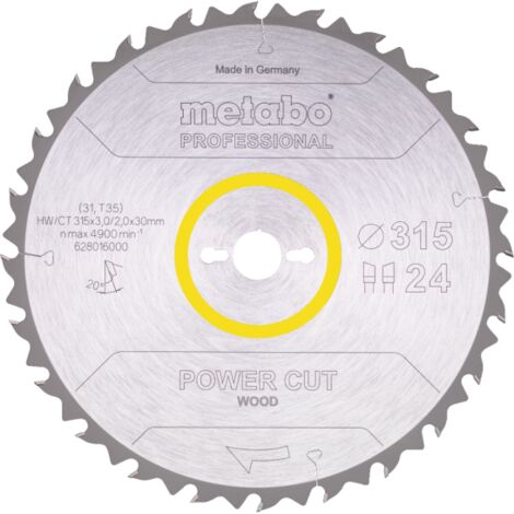 Metabo Sägeblatt aluminium cut - professional, 254x30 Z72 FZ/TZ 5°neg