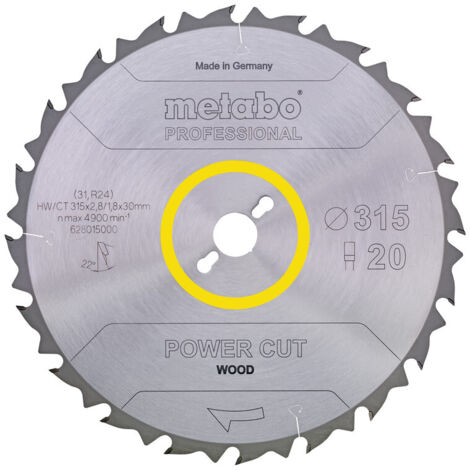 Metabo Sägeblatt "power cut wood - professional", 300x2,8/1,8x30, Z28 WZ 15°