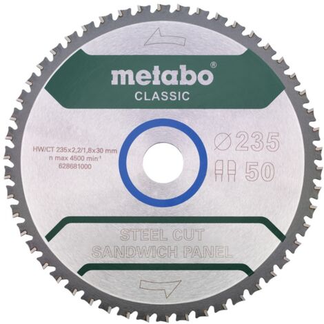 Metabo Sägeblatt steel cut/sandwich panel - classic, 235x30 Z50 FZ/FA 4°