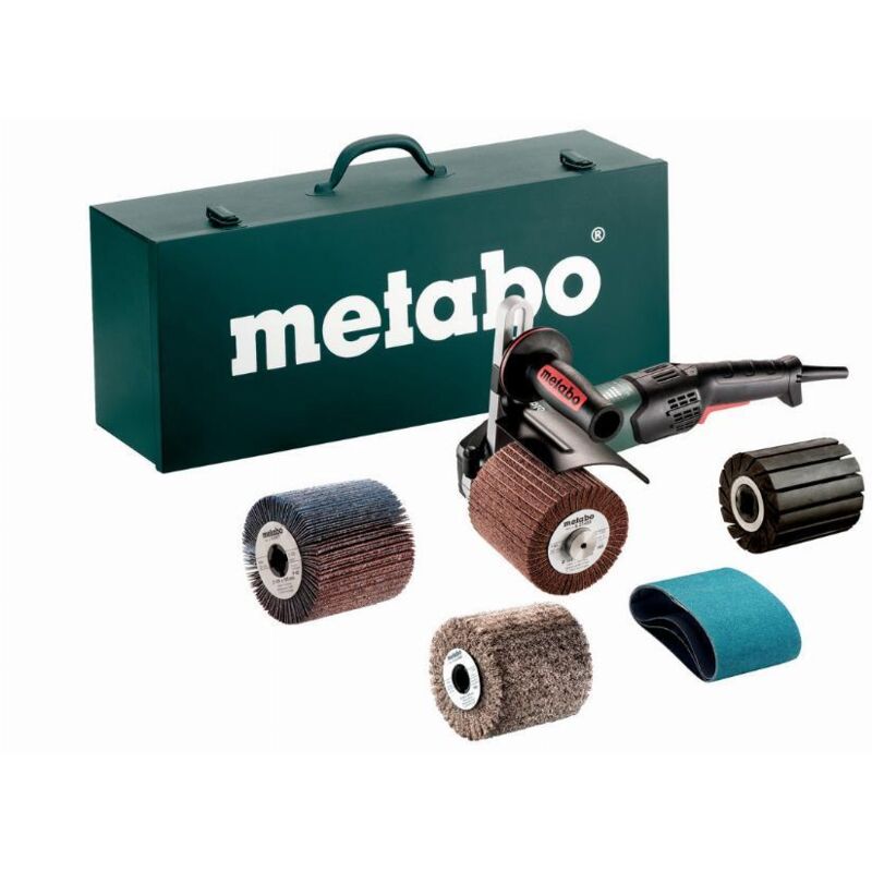 Satineuse Metabo SE 17-200 RT Set – 1700W, Coffret en Tôle d'Acier