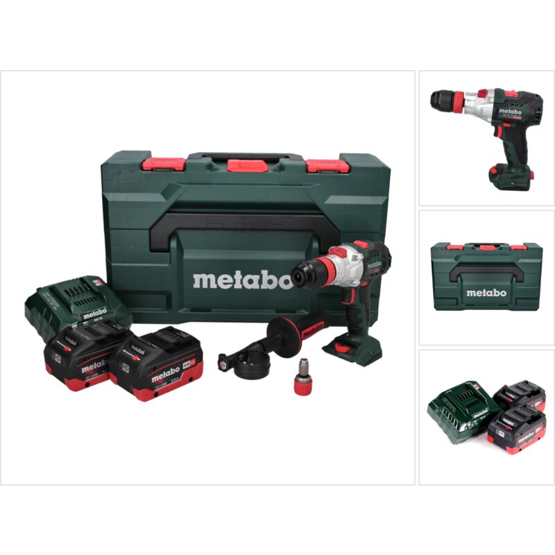 Metabo SB 18 LTX BL Q I Perceuse-visseuse à percussion sans fil 18 V 130 Nm Brushless + 2x batterie 5,5 Ah + chargeur + metaBOX
