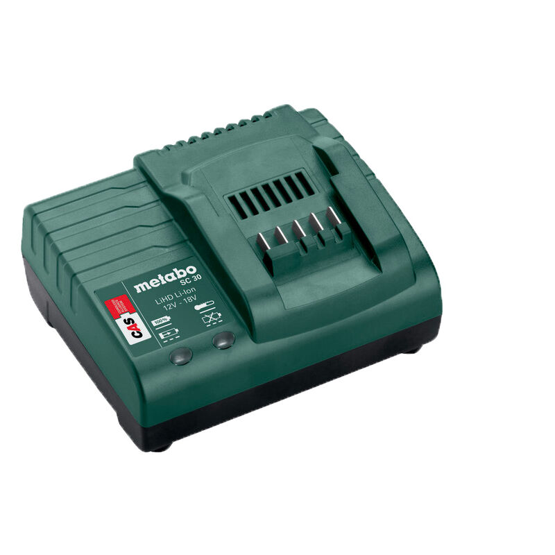 Metabo - Chargeur SC30 pour batteries 12V 14,4V et 18V li-ion