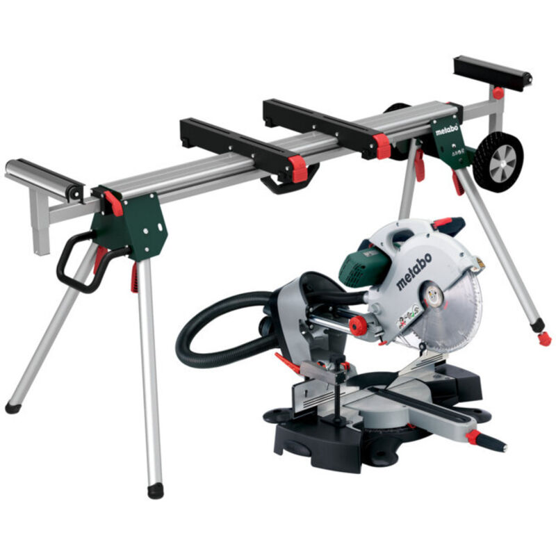 Scie à onglets Metabo KGS 315 Plus Set avec socle de machine KSU 401