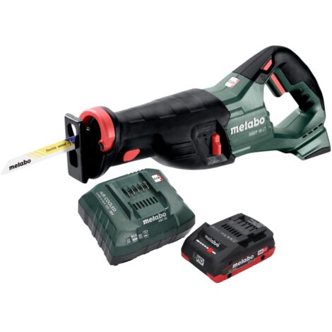 Metabo SSEP 18 LT Akku Säbelsäge 18 V 32 mm + 1x LiHD Akku 4,0 Ah + Ladegerät