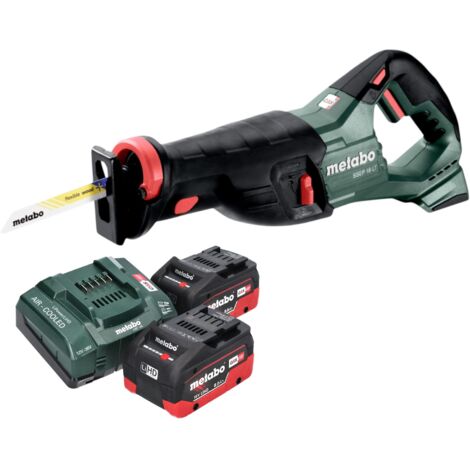 Metabo SSEP 18 LT Akku Säbelsäge 18 V 32 mm + 2x LiHD Akku 8,0 Ah + Ladegerät