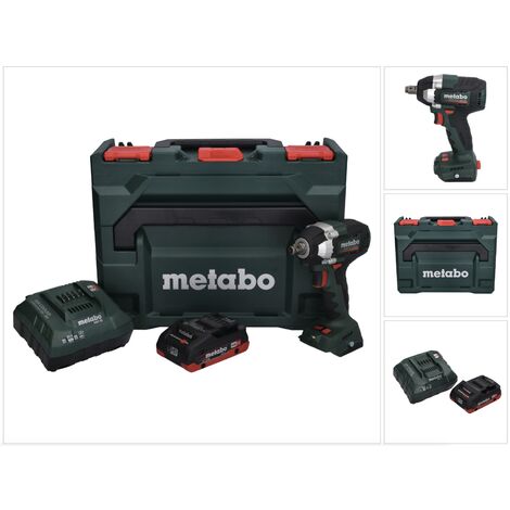 Metabo SSW 18 LT 300 BL Visseuse à choc sans fil 18 V 300 Nm Brushless + 1x batterie 4,0 Ah + chargeur + metaBOX