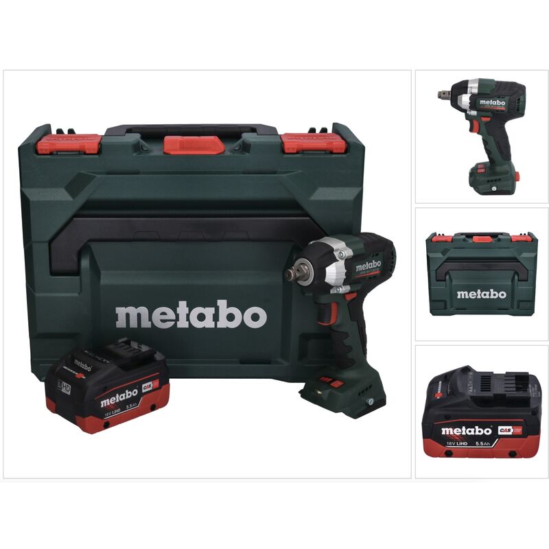 Metabo - ssw 18 lt 300 bl Visseuse à choc sans fil 18 v 300 Nm Brushless + 1x batterie 5,5 Ah + x - sans chargeur
