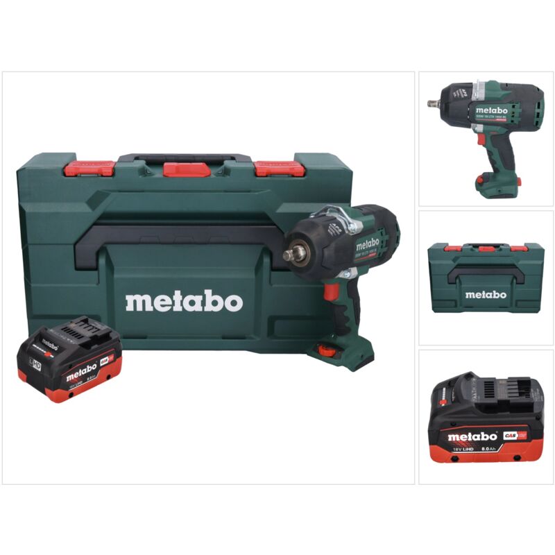 Image of Metabo - ssw 18 ltx 1450 bl 18 v 1450 Nm Avvitatore a impulsi senza spazzole + 1x batteria 8,0 Ah + x - senza caricatore