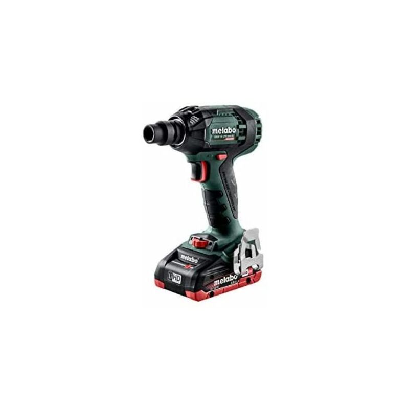 

Metabo 602395800 602395800-Atornillador de Impacto sin escobillas a bateria 18V / 2X LiHD 4,0 Ah Li-Ion SSW 18 LTX 300 BL 1/2' con maletín, 18 V,