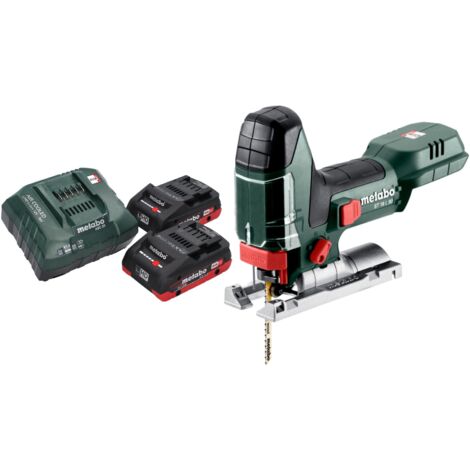 Metabo ST 18 L 90 Akku Stichsäge 18 V 90 mm + 2x LiHD Akku 4,0 Ah + Ladegerät