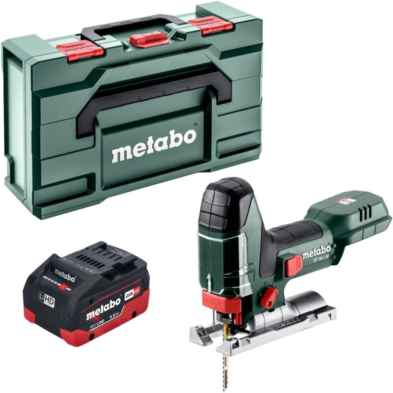 Metabo - st 18 l 90 Scie sauteuse sans fil 18 v 90 mm + 1x batterie LiHD 5,5 Ah + x - sans chargeur