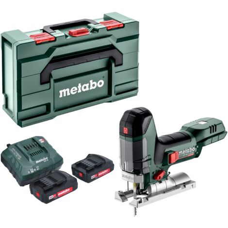 Metabo ST 18 LT 130 BL Scie sauteuse sans fil 18 V 130 mm Brushless + 2x batterie 2,0 Ah + chargeur + Metabox