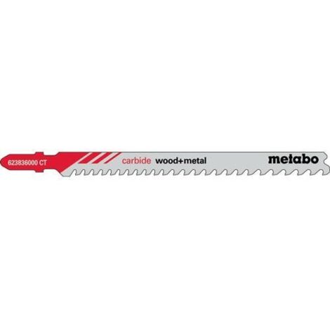 Metabo Stichsägeblätter "carbide wood + metal" 108/3,5-5mm 3 Stück (623836000)
