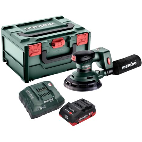 Metabo SXA 18 LTX 150 BL Akku Exzenterschleifer 18 V 150 mm Brushless + 1x LiHD Akku 4,0 Ah + Ladegerät + metaBOX