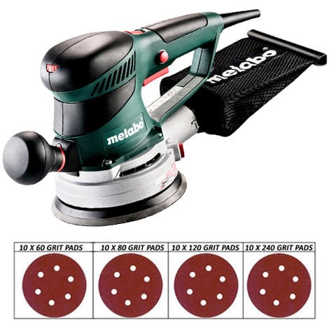 Metabo SXE450 110V TurboTec 150mm Disc Sander With 40 Sanding Discs