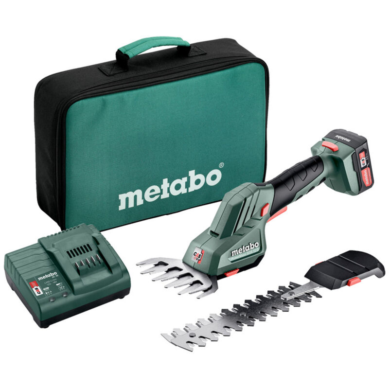 Taille-herbe 12V Metabo powermaxx sgs 12 q - 1 batterie Li-Ion 2Ah + chargeur + sacoche de transport - 601608500