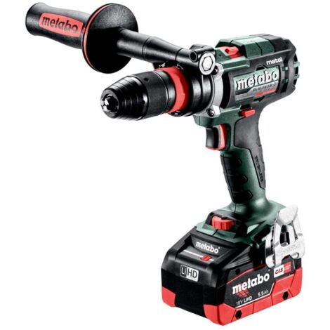 Metabo - Taladro atornillador a batería, 18V, 2x batería 5,5 Ah LiHD, cargador 603180660