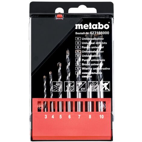Metabo Universalbohrer in Kassette Bohrerset Mehrzweckbohrer Bohrer 627186000