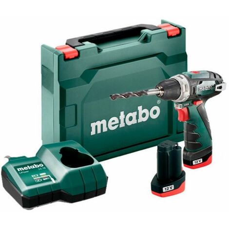Metabo Utensili - Trapano avvitatore a batteria 18V, 2 batterie LiHD da 5,5 Ah, caricabatterie