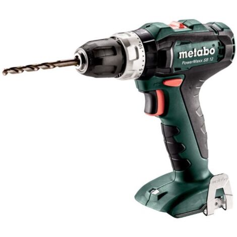 Metabo – Visseuse perceuse percussion 12V – Moteur Brushless – Couple 40Nm – Perforation béton 10mm – Mandrin rapide – Crochet ceinture inclus