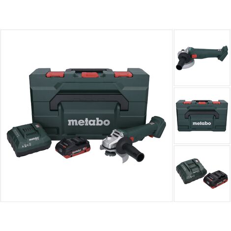Metabo W 18 L 9-125 Akku Winkelschleifer 18 V 125 mm + 1x Akku 4,0 Ah + Ladegerät + metaBOX