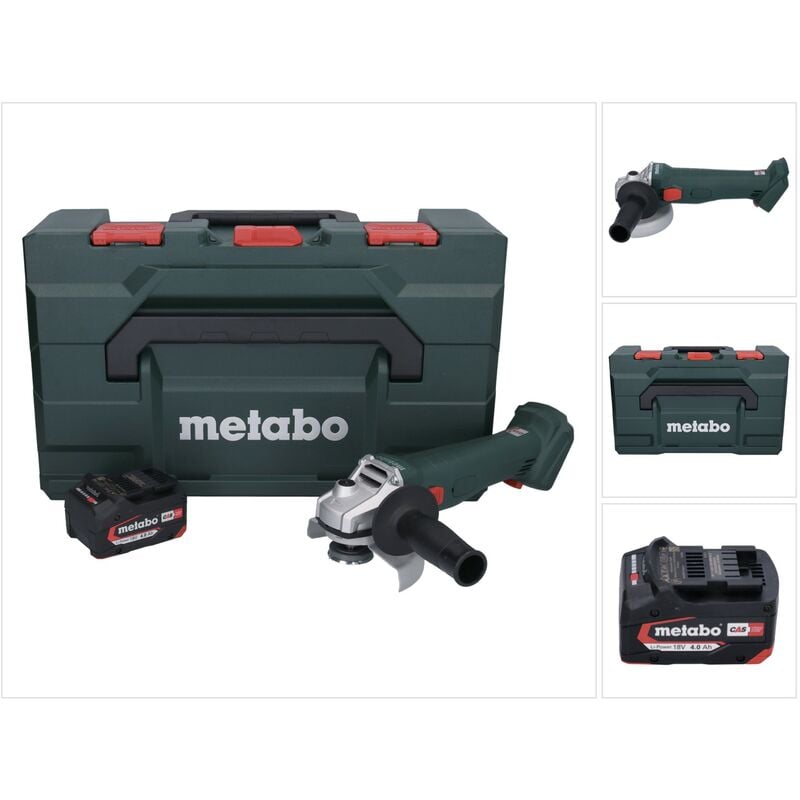W 18 l 9-125 Meuleuse angulaire sans fil 18 v 125 mm + 1x batterie 4,0 Ah + x - sans chargeur - Metabo