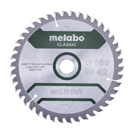 METABO WERKE GMBH 628277000 MULTICUTCLASSIC - TELÉFONO INALÁMBRICO (160 X 20 42 FZ/TZ, 10°)