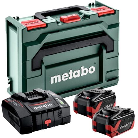 Metabo Zubehör - Set 16A Ladegerät und 2x Akku 18 V LiHDX 8,0 Ah 685305000