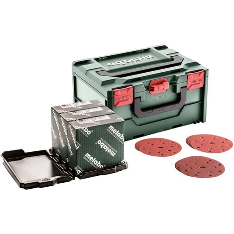 Metabo metaBOX Schleifmittel-Set multi-hole, Ø 150 mm, Serie professional, für Holz + Metall