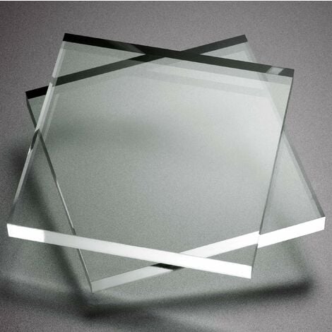 Placa de 3 mm exterior rectangular de metacrilato transparente.