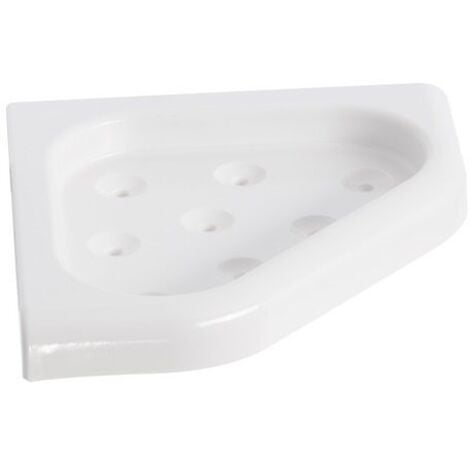 Metaform - Angolare doccia da parete Bianco in Termoindurente e ABS Mod. Linea