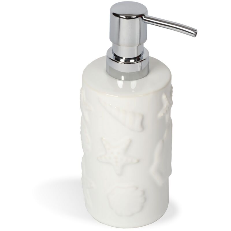 Dispenser sapone da appoggio Bianco in Ceramica Mod. Amélie - Metaform