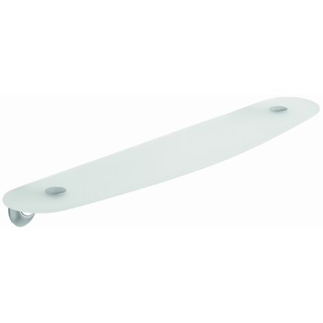 METAFORM - MENSOLA 56CM STILE SATIN IN OTTONE E VETRO