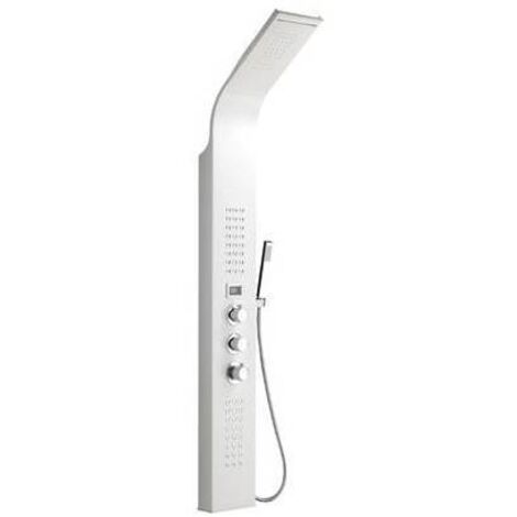 Metaform mod Nilo colonne de douche murale noire salle de bain hydromassage