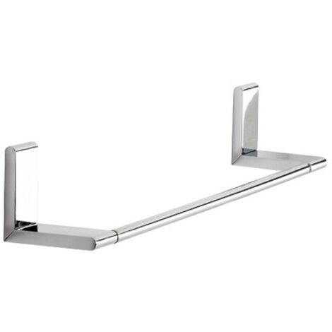 Metaform - Porta asciugamani 30 cm da parete Cromo in Acciaio cromato Mod. Ella