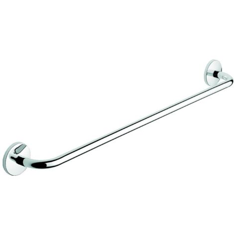 Metaform - Porta asciugamani 60cm da parete Cromo in Acciaio cromato Mod. One duo cromo