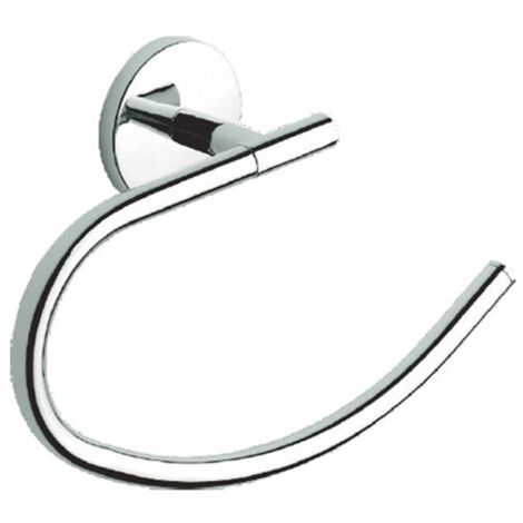 Metaform - Porta asciugamani ad anello da parete Cromo in Acciaio cromato Mod. One cromo