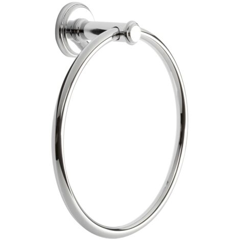 Metaform - Porta asciugamani ad anello da parete Cromo in Ottone cromato Mod. Impero