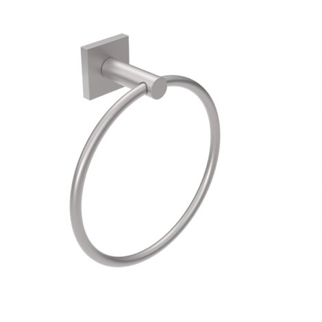 Metaform - Porta asciugamani ad anello da parete Satinato in Acciaio Mod. Hotel Maison Satin