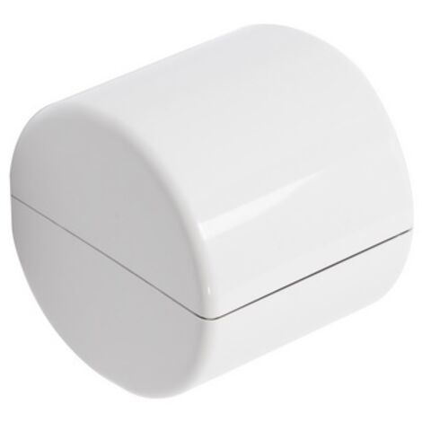 Metaform - Porta rotolo chiuso da parete Bianco in Termoindurente e ABS Mod. Linea